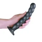 Текстурированный G-точки дилдо с присоской – 20.5 cm (8″) – Цвет Gunmetal — Фото 9