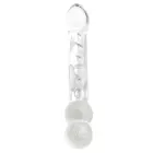 Fifty Shades of Grey Drive Me Crazy stikla divpusējs dildo – 19 cm (7.5″) – caurspīdīgs — Foto 4