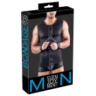 Svenjoyment Bondage Mesh Shirt with Handcuffs – Black – 3 XL — Photo 1