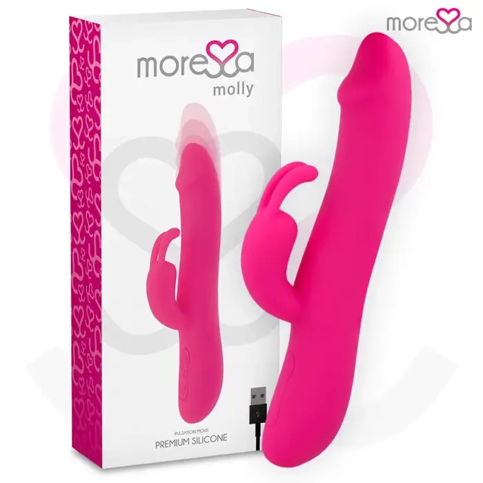 Moressa Molly dubultais vibrators – 20.5 cm (8″) – violets
