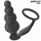 Addicted Toys силиконовая анальная пробка с кольцом Model 5 – 23.5 cm – Черный — Фото 2