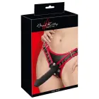 Bad Kitty strap-on diržai su 3 silikoniniais dildo – 14 cm (5.5″) — Nuotrauka 1