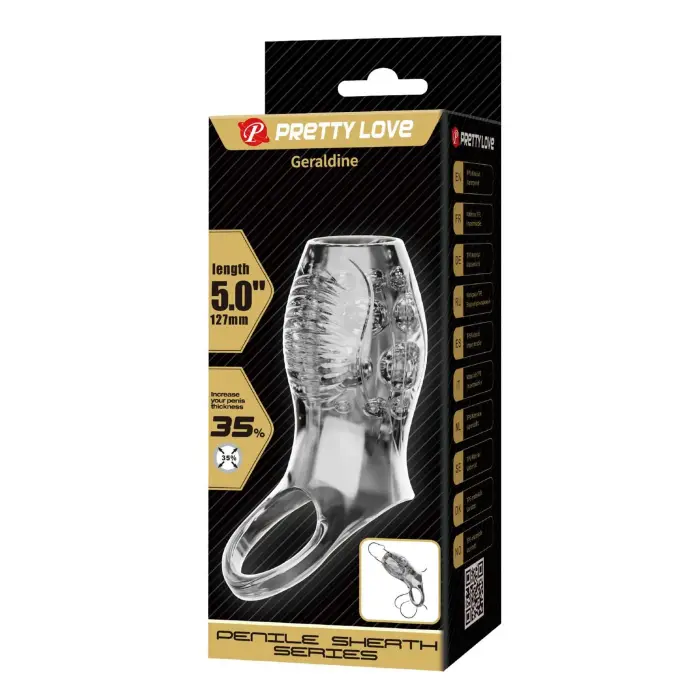 Pretty Love Geraldine – stretchy TPR penis sleeve for erection support