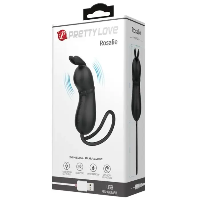 PRETTY LOVE Rosalie lodes vibrators – melns