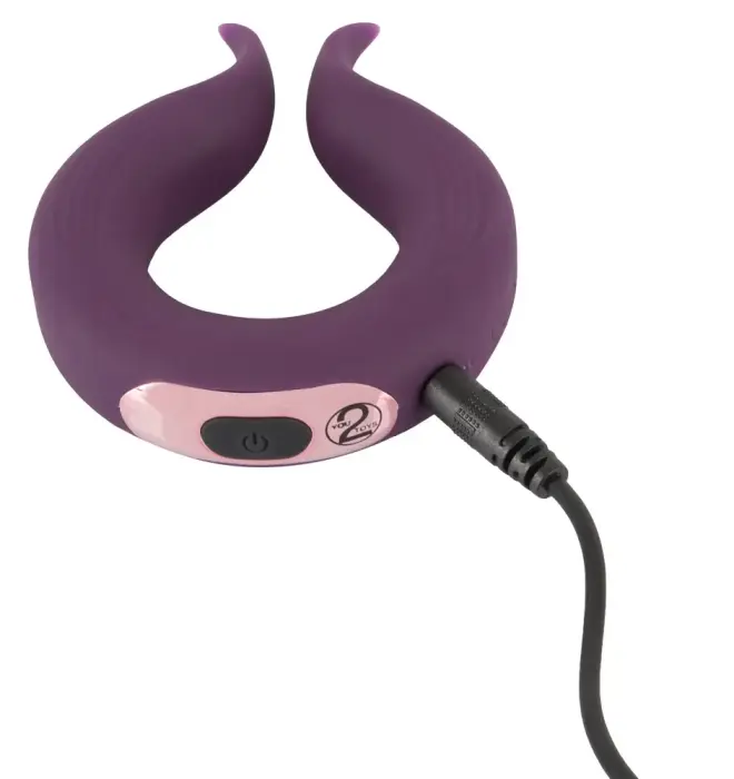 Couples Choice kahe mootoriga rõngas vibraator – roosa Photo