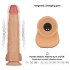 LoveToy Power Basics Cock – įkraunamas vibruojantis realistiškas dildo su siurbtuku – 28 cm (11 colių) — Nuotrauka 1