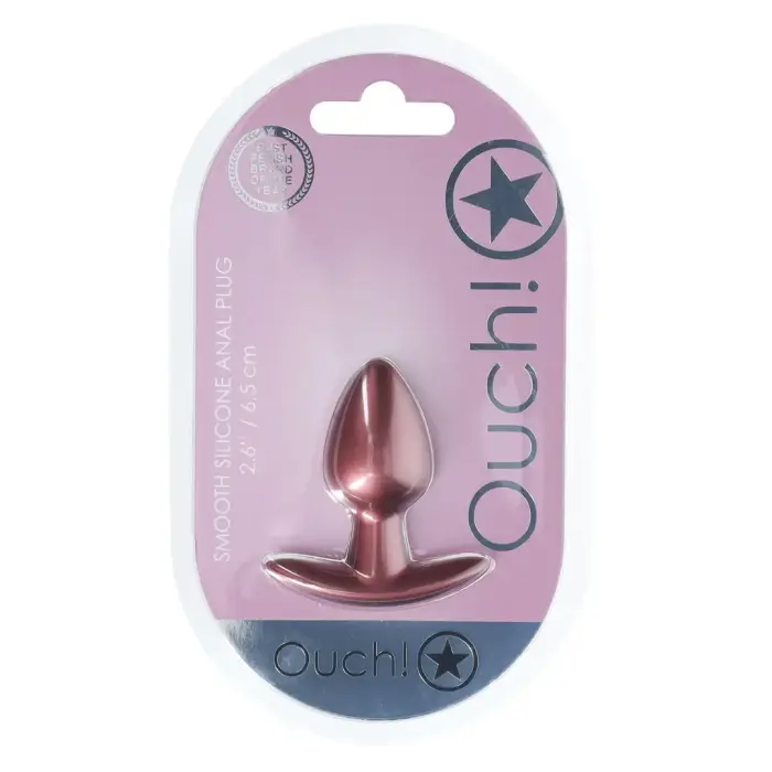 Gluds anālais spraudnis – S – 6.5 cm (2.6″) – Rose Gold