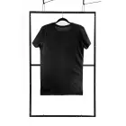 Vīriešu regulārs piegriezuma T-krekls – melns – S Foto 2