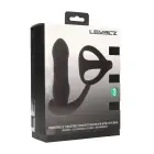 Vibrējošs un kustīgs silikona prostatas masieris ar Tri O erekcijas gredzenu – 15 cm – Melns — Foto 2