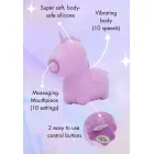 Unihorn Karma vienaragio vibratorius – 18 cm (7″) – violetinis — Nuotrauka 5