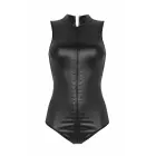 Christine Xenna – 2-way zipper wet look bodysuit – black – S — Photo 4
