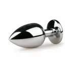 Sinner Gear Silver anālais spraudnis ar rozā kristālu – L – 8.5 cm – Sudrabs — Foto 3