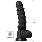 Dragon Monster Vibrating Dildo – 23+ cm – Black — Photo 1