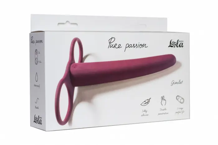 Pure Passion дилдо для двойного проникновения – 16 см (6.3″) – Красный
