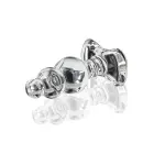 TOYJOY GLASS WORXX caurspīdīgs stikla anālais spraudnis ar tekstūru — Foto 7