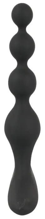 Vibrējošas anālo bumbiņu ķēde – 20 cm – Melns Foto 4