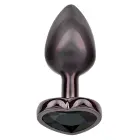 Teemantsüdame S anaaltapp – 6 cm (2.4″) – Must — Foto 1