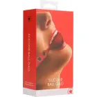 Ouch! Silicone Ball Gag Adjustable Leather Strap – Black — Photo 2