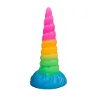 Fantasy Fuckers Celestial Unicorn Horn tamsoje šviečiantis dildo – 20 cm (8″) – spalvotas — Nuotrauka 4