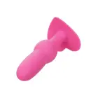 Vibruojantis analinis zondas su karoliukais – 18 cm (7.1″) – Rožinis — Nuotrauka 2