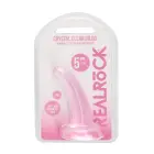 REALROCK Non-Realistic Dildo with Suction Cup – 11.5 cm (4.5″) – Clear — Photo 1