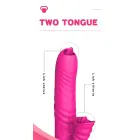 Angelia vibrators ar kustību, rotējošu vārpstu un mēles stimulatoru – 18 cm (7″) – rozā Foto 10