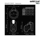 Addicted Toys Locked Sealed Crypt Anatomic Chastity Device 8 cm – Black — Photo 5