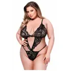 Baci Eco siksniņu bodijs – melns – Queen Size — Foto 2