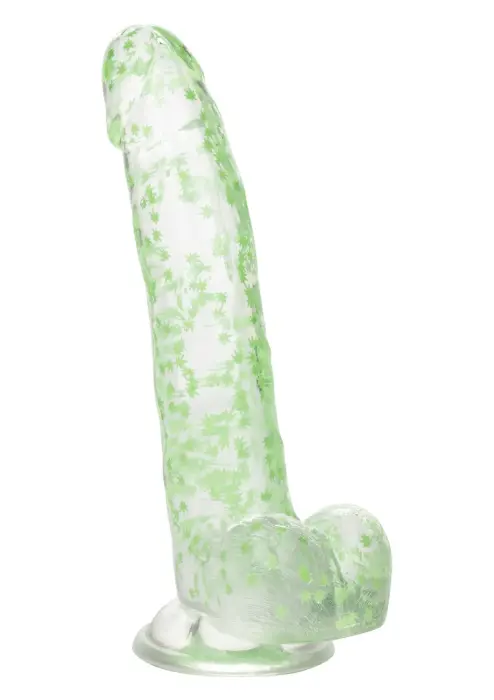 Naughty Bits I Leaf Realistic Dildo with Suction Cup – 20 cm (8″) – Glow in the Dark