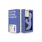 BLUSH COLLECTION Simone Tapping Rabbit Vibrator, Warming, 10 Modes, Waterproof, Blue — Photo 1