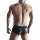 Men's Wetlook Boxer Shorts with Pockets – Black – XL — Photo 5