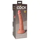 King Cock Elite KCE 7 двухслойный силиконовый дилдо – 21 см (8.3″) – телесный — Фото 5