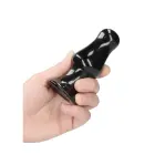 Missy - Вибрирующий стеклянный дилдо с присоской – 20 cm (8″) – Черный — Фото 8