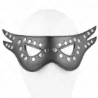KINK mākslīgās ādas acu pārsējs Model 1 – regulējams, melns, 27x13 cm — Foto 3