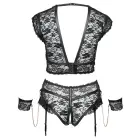 Cottelli Bondage Bra Set 4XL Lace Design with Rose-Gold Accents — Photo 7
