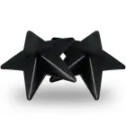 Coquette Chic Desire Star-Shaped Reusable Black Nipple Covers, Metal Finish — Photo 4