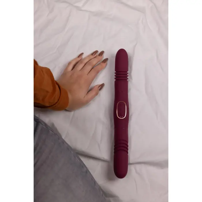 Loveline Divpusējais vibrators – sarkans
