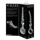 Icicles No. 67 – Curved Anal Beads – 20.5 cm – Clear Photo
