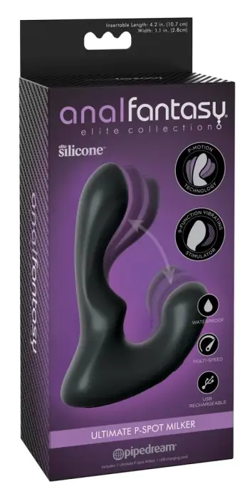 AFE Ultimate P-Spot Prostate Vibrator – 14 cm – Black