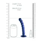 Ouch! Beaded G-Spot Dildo – 16.5 cm (6.5″) – Blue — Photo 8
