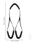 Polsterētas augšstilbu šūpoles ar regulējamām siksnām – melnas Foto 8