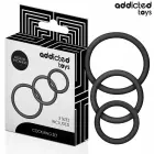 Addicted Toys Silicone Support Rings Set 3 Sizes Black — Photo 1