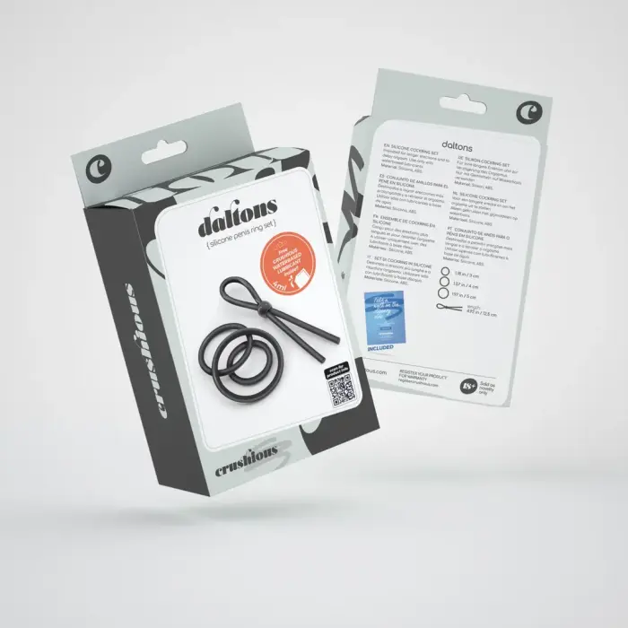 Daltons - Silicone Cockring Set – Black