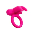 Triple Clit Flicker Recharge Vibrating Cock Ring – Pink — Photo 1