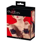 3-Piece Satin Bondage Set with Red Pattern — Photo 5