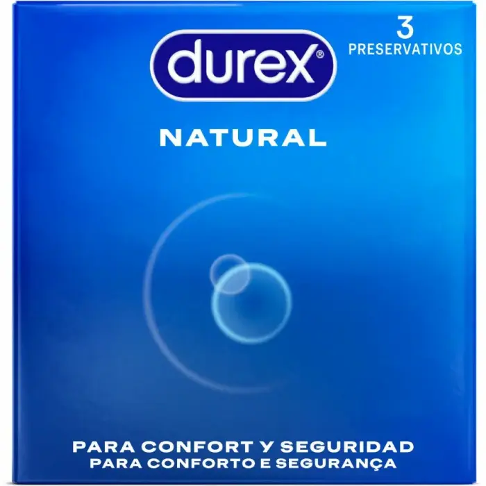 Durex Natural Classic Easy-On латексные презервативы – 3 шт.