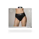 Vibreerivad strap-on stringid eemaldatavate tagarihmadega – mustad – XS/S — Foto 1