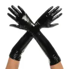 Cruella High Gloss Gloves – L/XL – Gloss Black — Photo 1