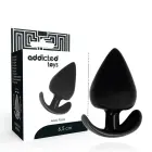 Addicted Toys Intimate kūginis analinis kištukas – 6.5 cm – Juodas — Nuotrauka 2