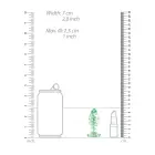 Stikla anālais spraudnis – līdz 15 cm – Spīd tumsā — Foto 4